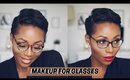 EVERYDAY MAKEUP FOR GLASSES | FULL FACE MAKEUP TUTORIAL