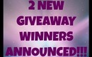 NEW GIVEAWAY WINNERS ANNOUNCED!