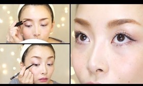 [English Subs]My Everyday Eyebrows & Eyeliner Tutorial + Revlon Product Review  眉マスカラとアイライナーの使い方