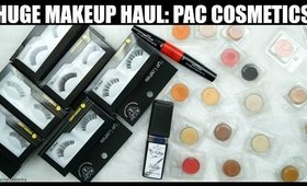 HUGE MAKEUP HAUL | PAC Cosmetics | SWATCHES & REVIEW | Stacey Castanha