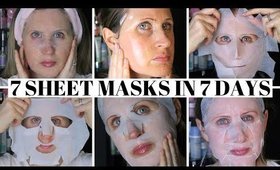 TESTING 7 SHEET MASKS EVERYDAY FOR A WEEK ALL UNDER £10