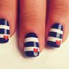 Navy style nails