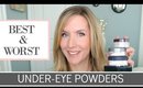 The BEST UNDER EYE SETTING POWDERS for MATURE Skin | TEXTURE | FINE LINES | OVER 40