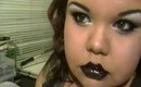 Modern Goth Glam | PREVIEW | Black Glitter Lips
