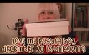 Love Me Beauty Subscription Box December 2015 Unboxing