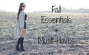 Fall Essentials and Must-Haves