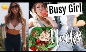 Healthy Hacks For A Busy Schedule! Fit Girl Habits