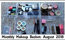 Monthly Makeup Basket: August 2018