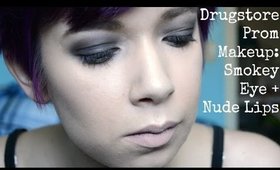 Drugstore Prom Makeup: Smokey Eye + Nude Lips