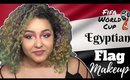 Egyptian Flag Inspired Makeup Tutorial- FIFA World Cup- (NoBlandMakeup)