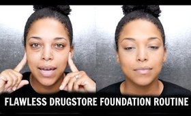 FULL DRUGSTORE FOUNDATION ROUTINE for Normal/Dry Skin | NaturallyCurlyQ