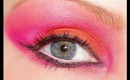 Make-upByMerel Neon orange/pink eye make-up tutorial