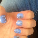 Nails in blue