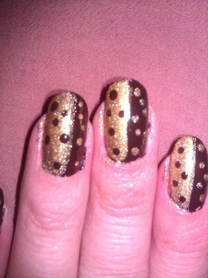Gold and brown