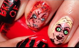 Halloween CHUCKY Nails