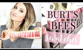 New Burt's Bees Lipstick Swatches + Review | Kendra Atkins