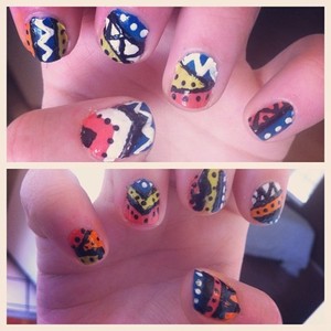 Tribal Nails: http://rayanahope.blogspot.com/2012/03/my-attempt-at-tribal-nails.html