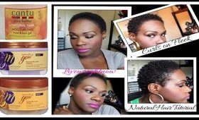 Natural Hair Tutorial: TWA/4C|CURLS ON FLEEK (RELOAD)