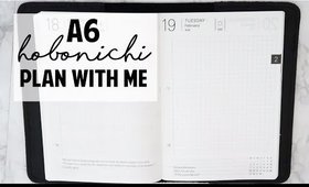 A6 HOBONICHI MEMORY KEEPING PLAN WITH ME