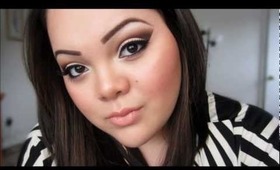 smokey brown look using vanity palette