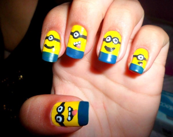 Despicable Me Nails | Camila O.'s (descontraidas) Photo | Beautylish