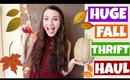 HUGE FALL THRIFT HAUL + TRY ON!