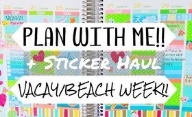 PLAN WITH ME + STICKER HAUL | Planner Decorations