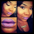 purple ombre lips 