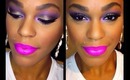 Purple and Gold Holiday Makeup