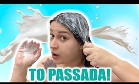 TAQUEI CREME DE LEITE NO CABELO E OLHA O RESULTADO! Duda Fernandes