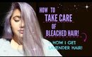 HOW TO TAKE CARE OF BLEACHED/ COLORED HAIR!