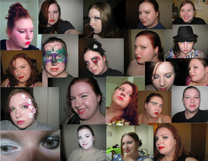 A collage of some of my looks.