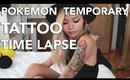 Pokemon Temporary Tattoo Time-Lapse