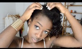 Straight Natural Hair| Heatless Pin Curls