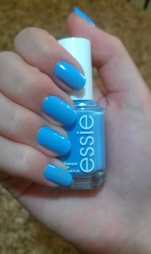 Essie nail polish in the color ''bikiny so teeny" 