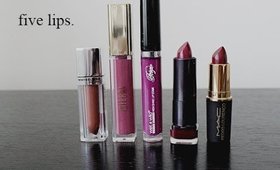 Five Lips: Milani, Maybelline, MAC and More