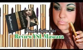 YSL Mascara Review Curtesy of Influenster * Reseña de YSL Rimel