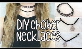 DIY Tattoo/ Charm Choker Necklaces