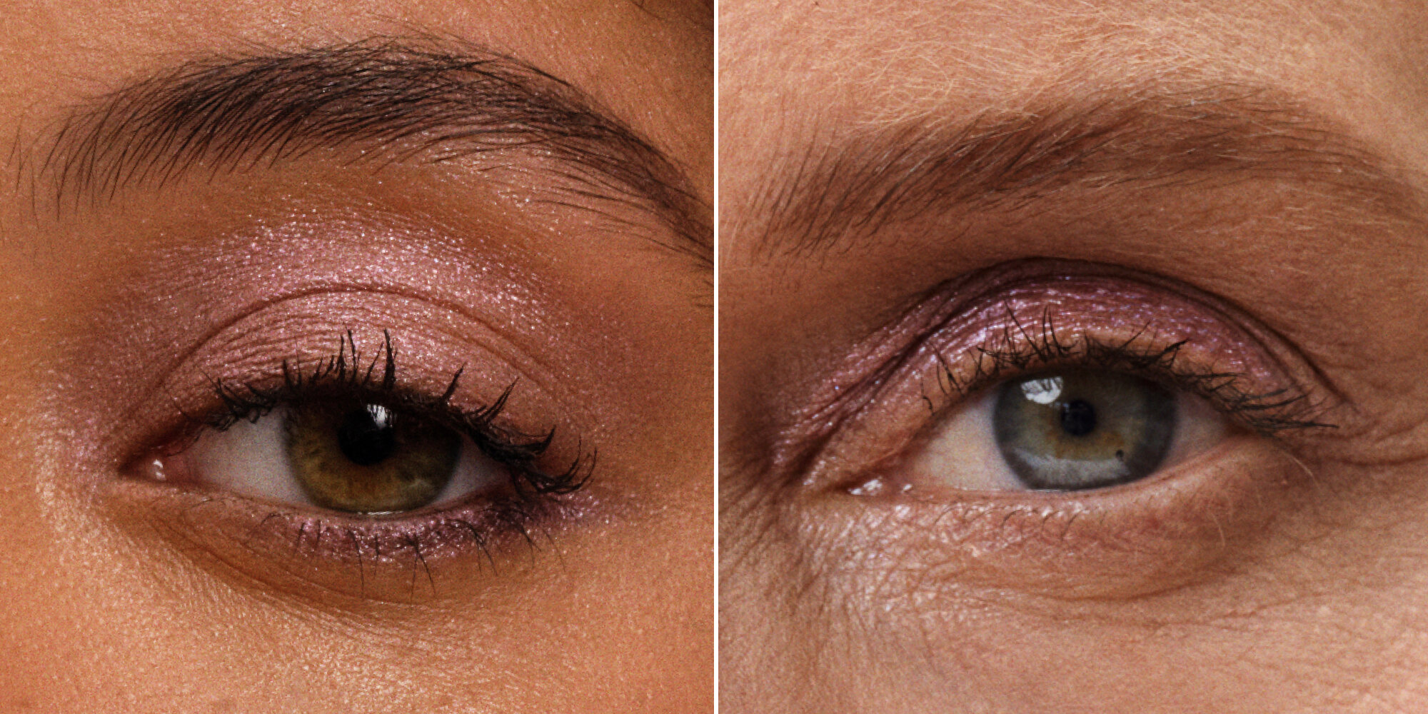 Chantecaille eye model wearing the Eye Frost in Violet