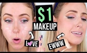 FULL FACE TESTING $1 MAKEUP || What Worked & What DIDN'T #2