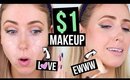 FULL FACE TESTING $1 MAKEUP || What Worked & What DIDN'T #2