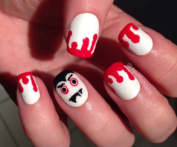 Halloween vampire nails :) | Beautylish