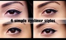 4 Simple Eyeliner Styles Tutorial