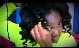 Nume Curling Wand on Natural Hair