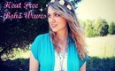 Heatless Boho Waves Hairstyle For Festivals, Concerts and Summer Outdoors Events