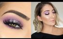 Bright Purple Halo Smokey Eye Makeup Tutorial