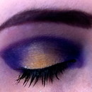 Purple & Gold Eye Makeup