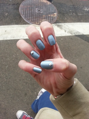 The metalic blue is from an Essie collection!