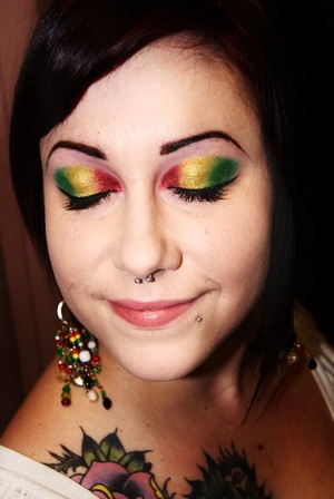 Red Yellow & Green Sparkle