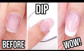 Perfect French Manicure Using DIP POWDER!